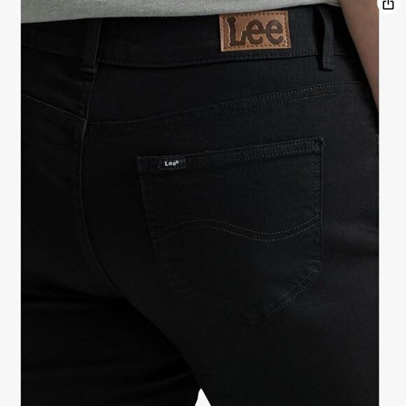 Lee Plus Regular Fit Bootcut Mid Rise Black Jeans NWT size 16W - Picture 5 of 13